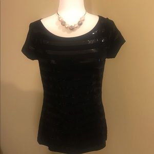 ANN TAYLOR LOFT Sequined Shirt